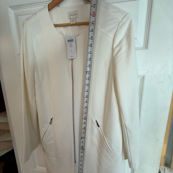 Chico's Antique white Long sleeve jacket - Picture 4 of 5